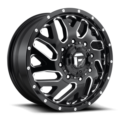 FUEL TRITON (D581) GLOSS BLACK MILLED - FRONT